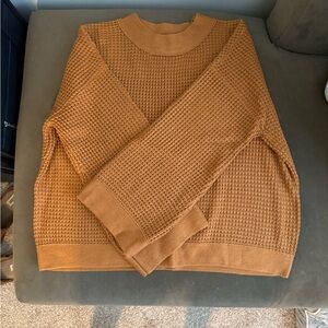 Pink Lily Women’s Orange Crewneck Sweater